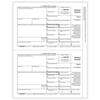 Form 1099 Int Irs 1099 Misc 1099 Misc Copy A